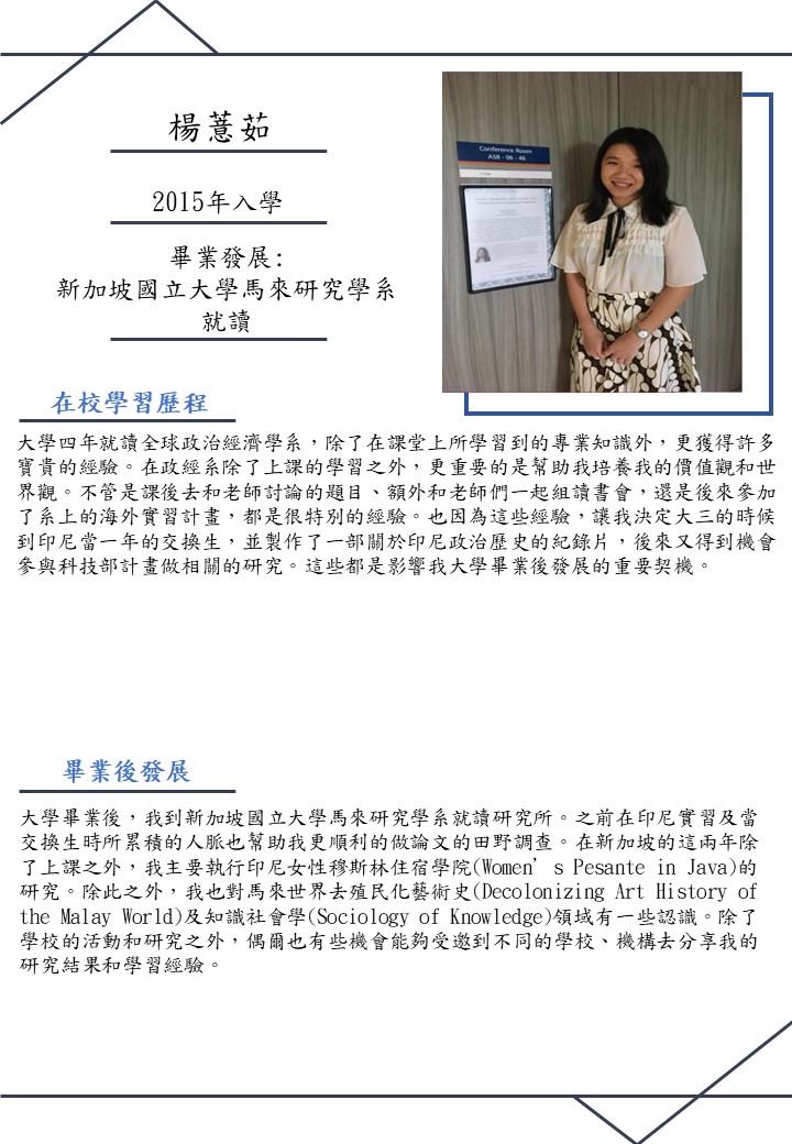 Alumni楊薏茹甫系友
